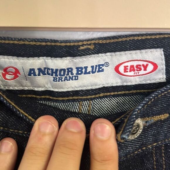 Vintage 90’s 2000’s Anchor Blue Men's Blue Easy Fit Straight Leg‎ Jeans Size 38 - Picture 6 of 7